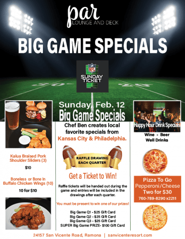 Big NFL Game Team Specials Feb.23