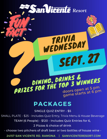 Trivia Wednesday Flyer 9 27