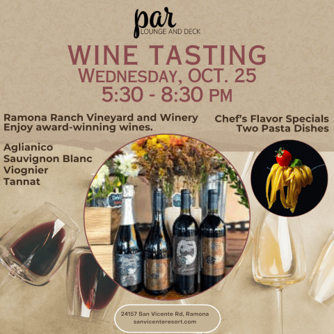 Wine Tasting Oct.25