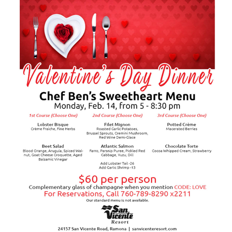 Valentine Dinner 2022 Flyer SM